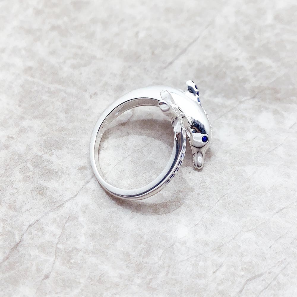 Dolphin Diamond Ring