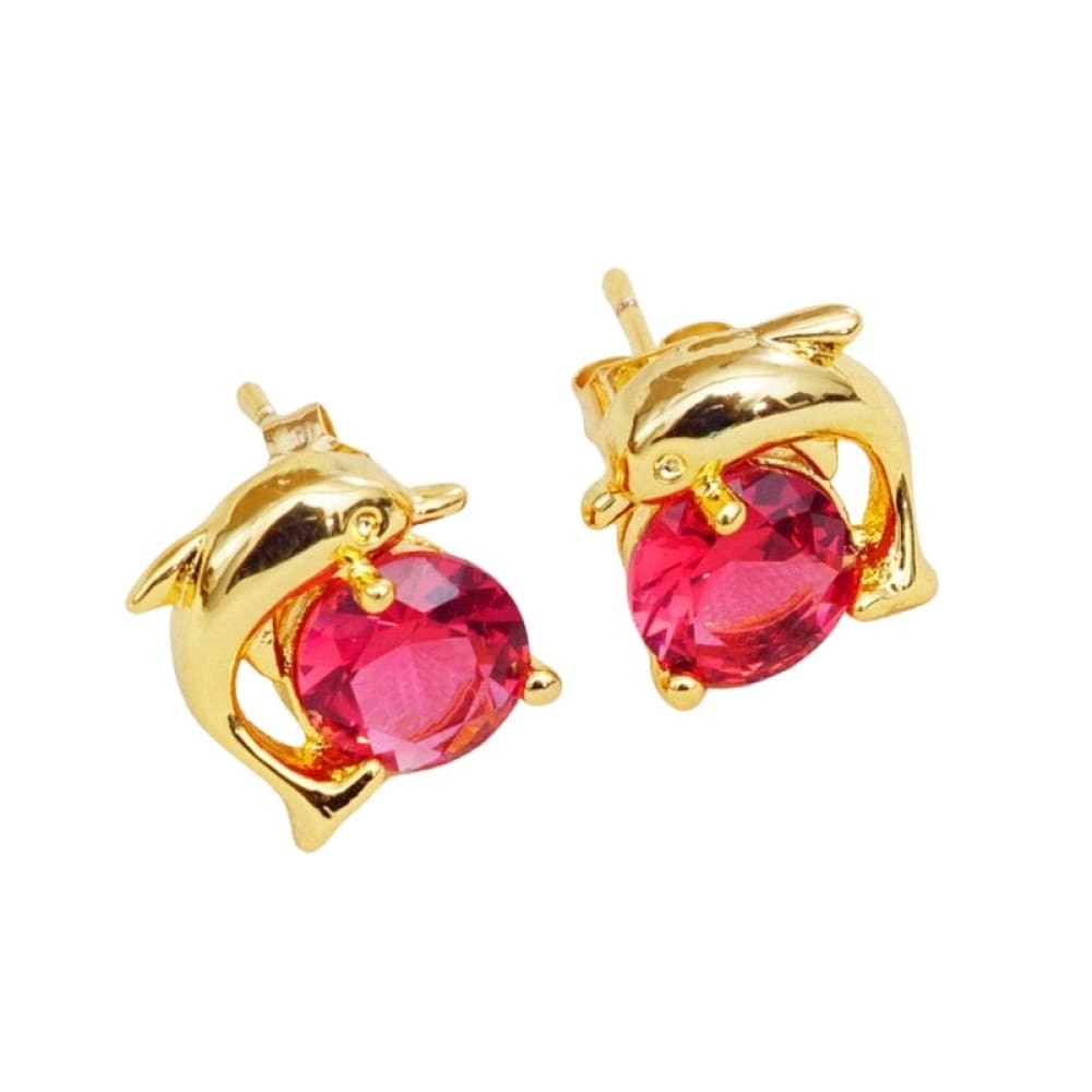 Dolphin Gold Earrings