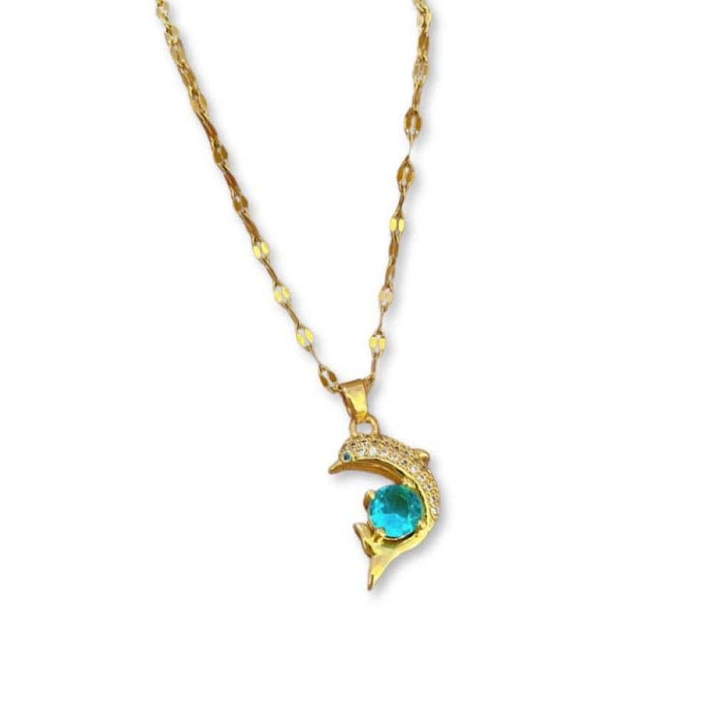 Dolphin Gold Necklace