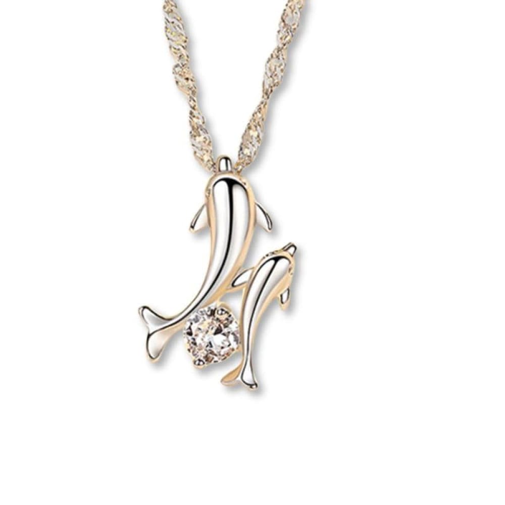 Dolphin Necklace Silver