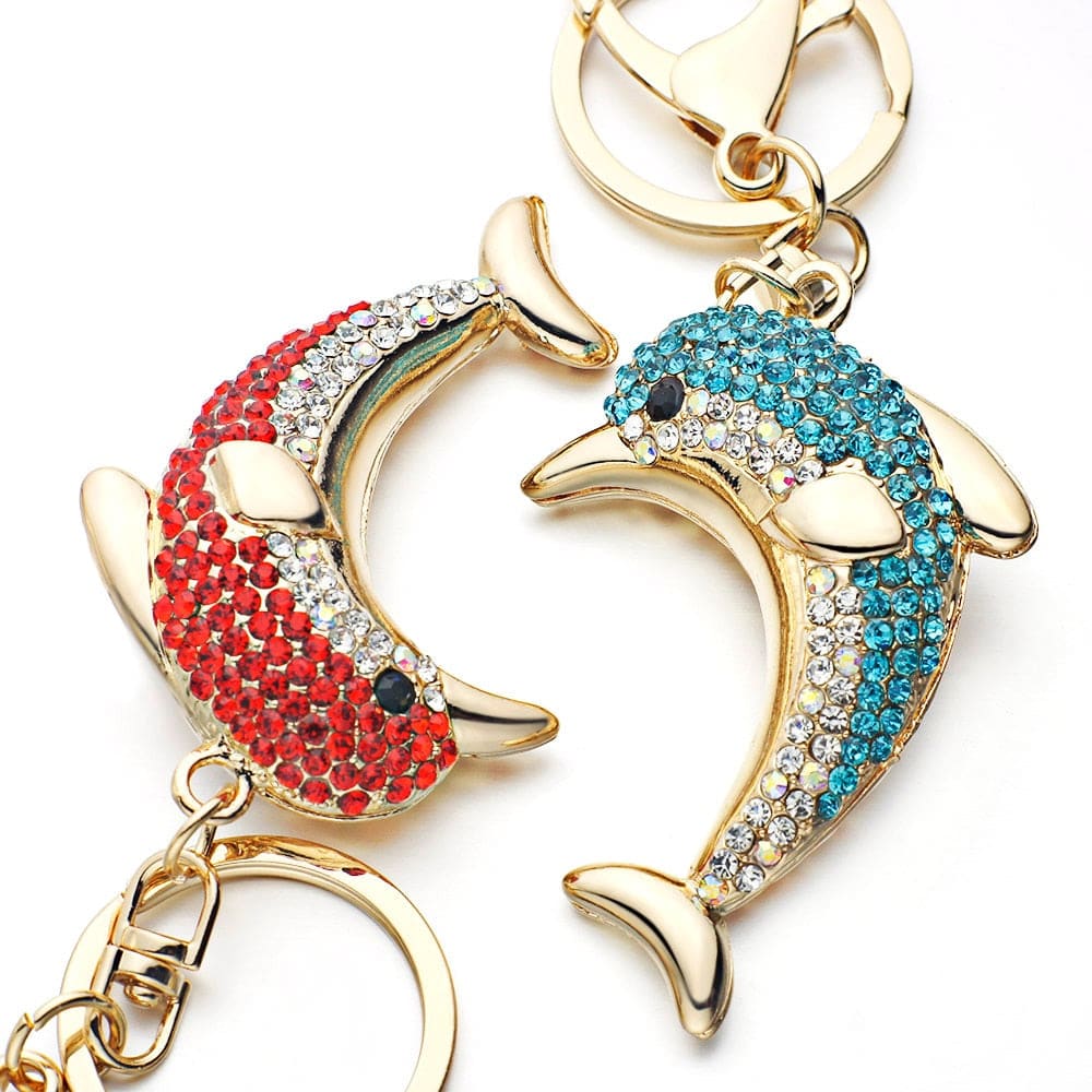 Dolphin-Shaped Keychain
