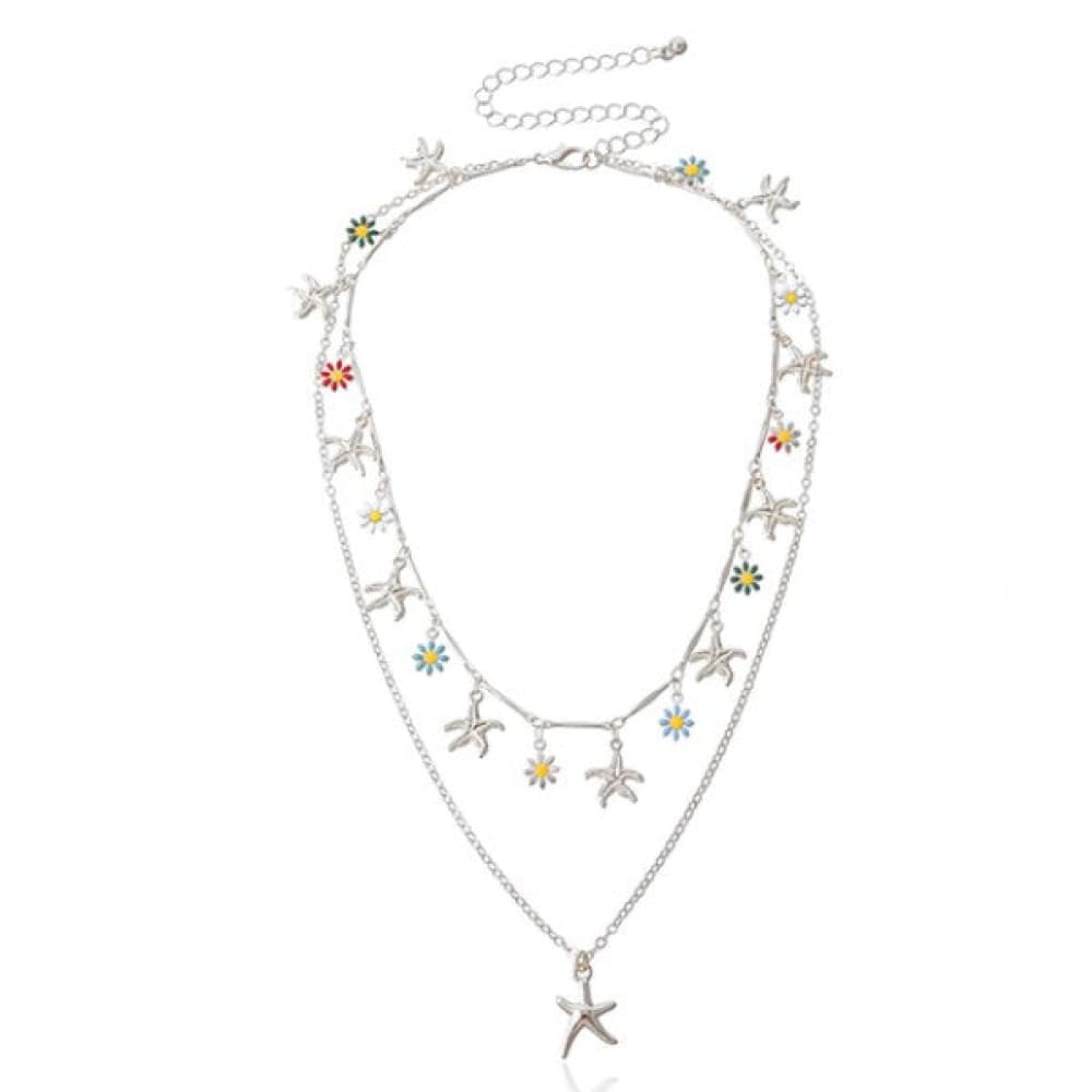 Double Layer Starfish Necklace