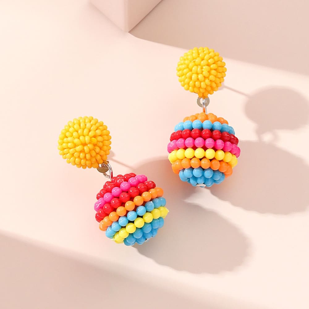 Drop Ball Beach Earrings