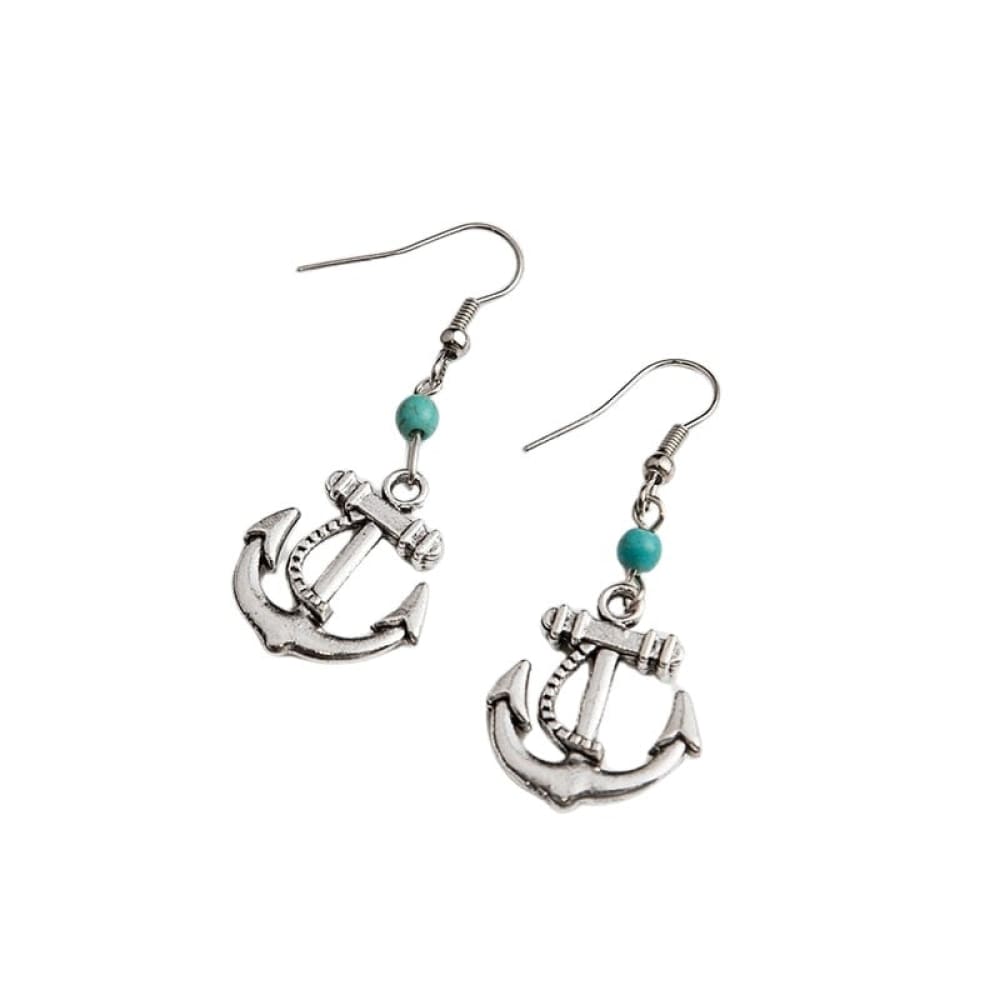 Drop Punk Anchor Earrings