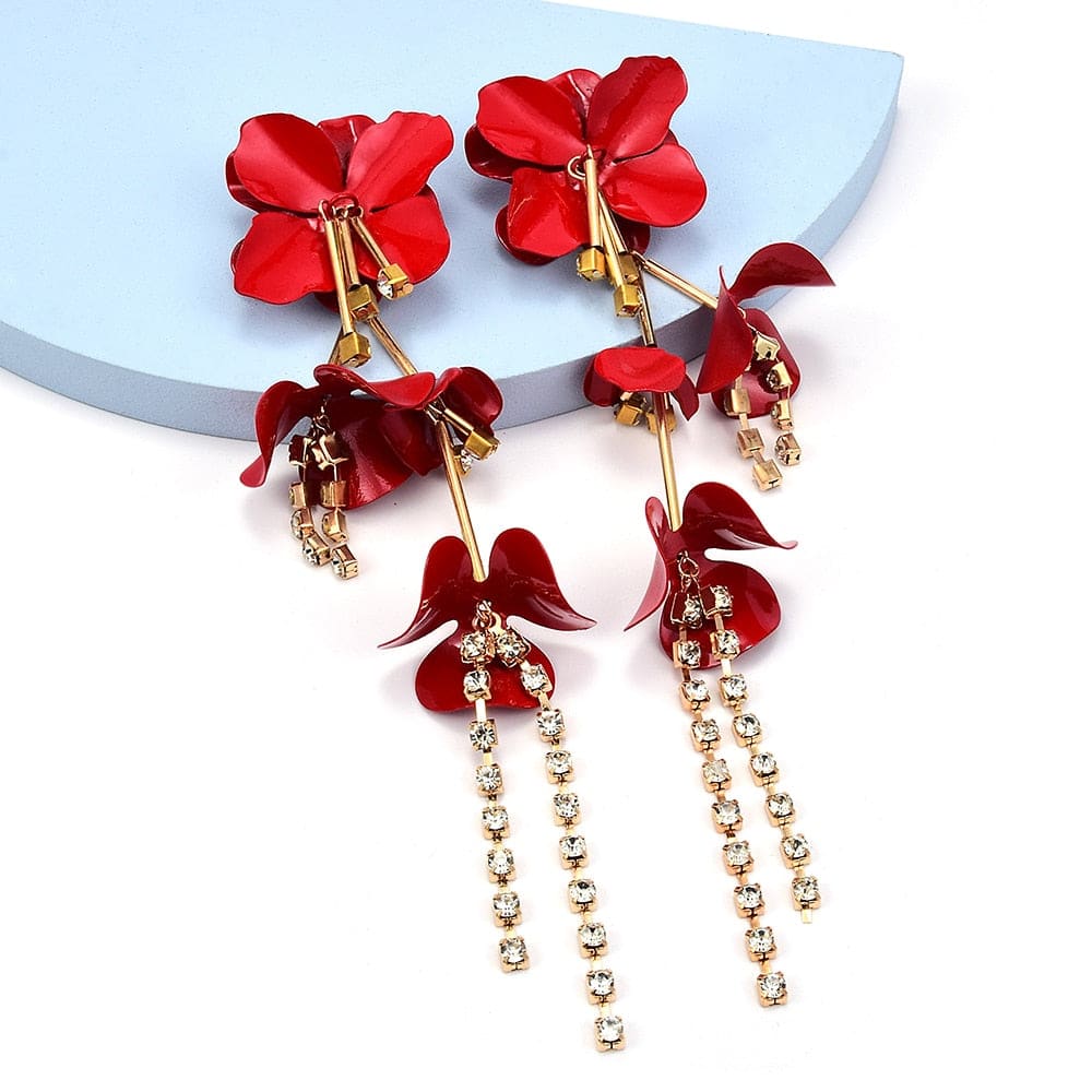 Elegant Flower Beach Earrings