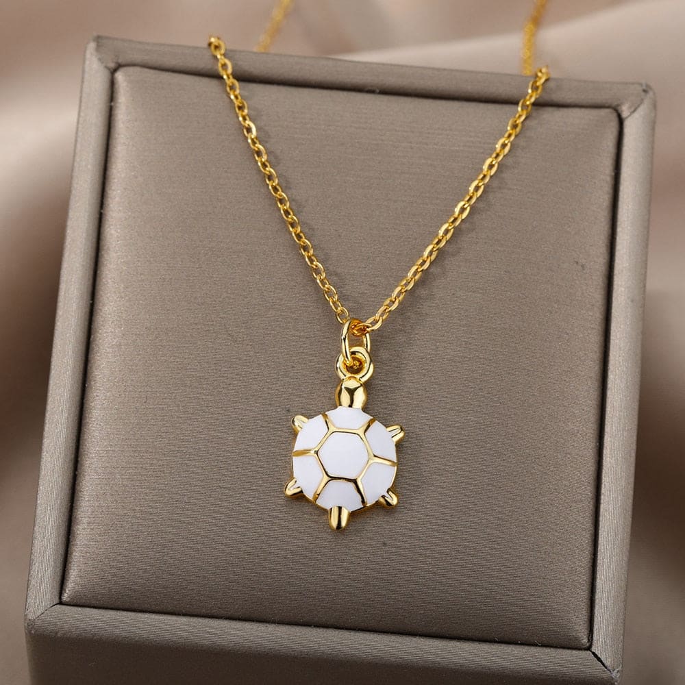 Enamel Sea Turtle Necklace