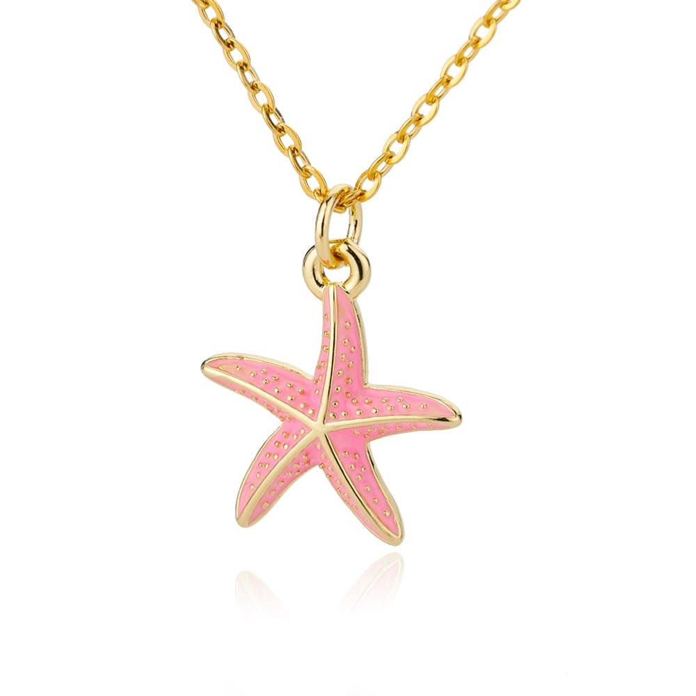 Enamel Starfish Necklace
