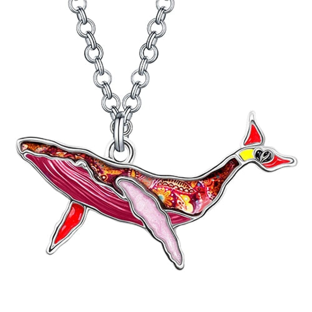 Enamel Whale Necklace