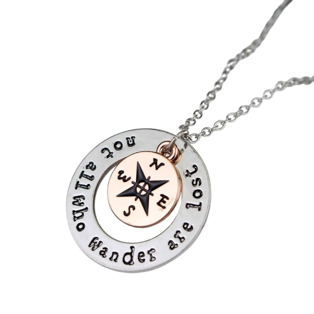 Engravable Compass Necklace
