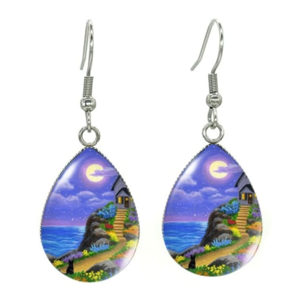 Fantasy Lighthouse Earrings