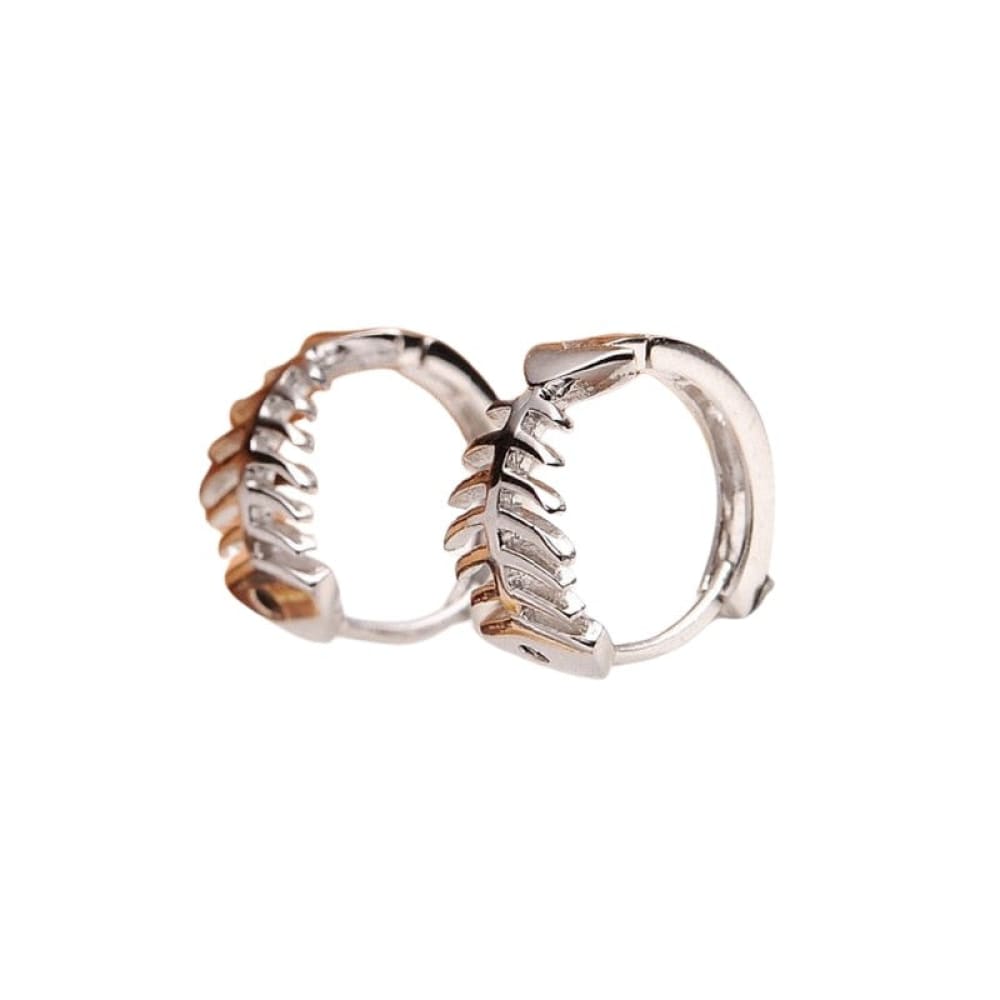 Fish Bone Small Earrings