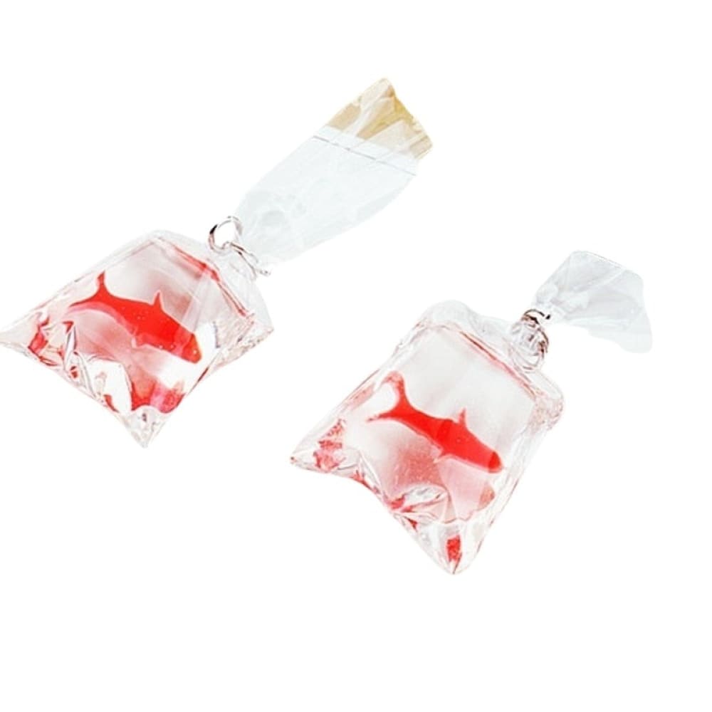 Fish In A Bag Earrings