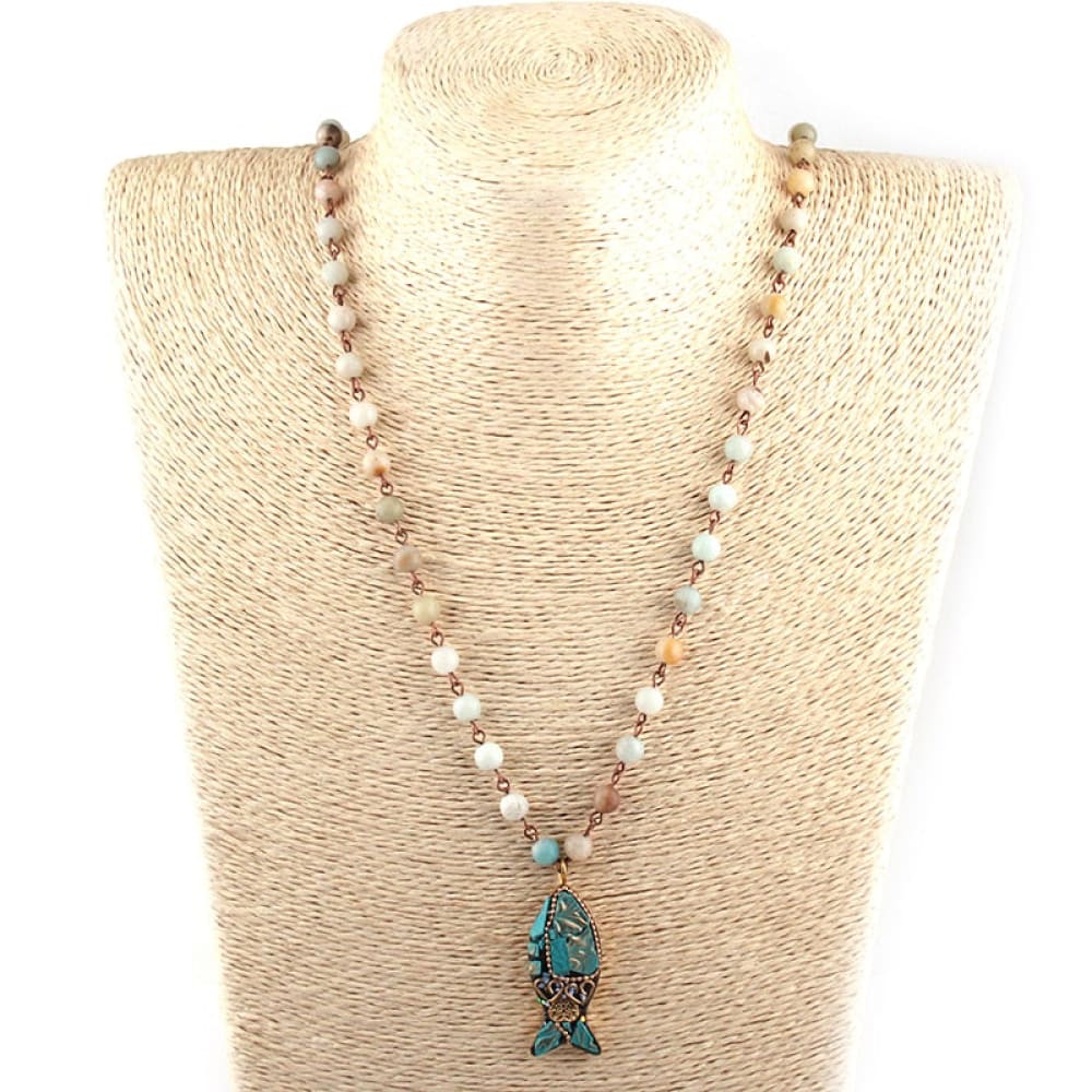Fish Pearl Beach Necklace