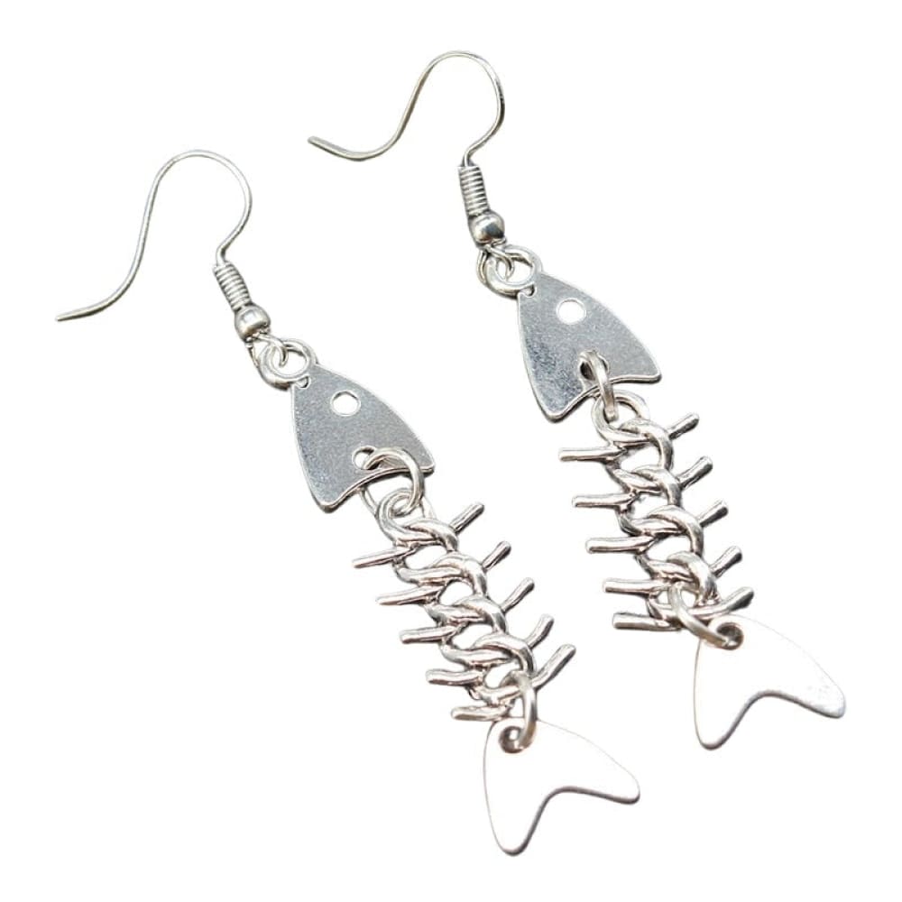 Fish Skeleton Earrings