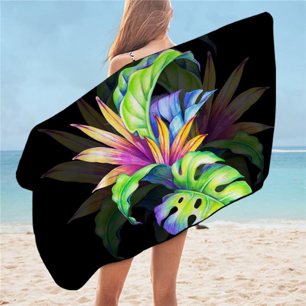 Floral Beach Towel