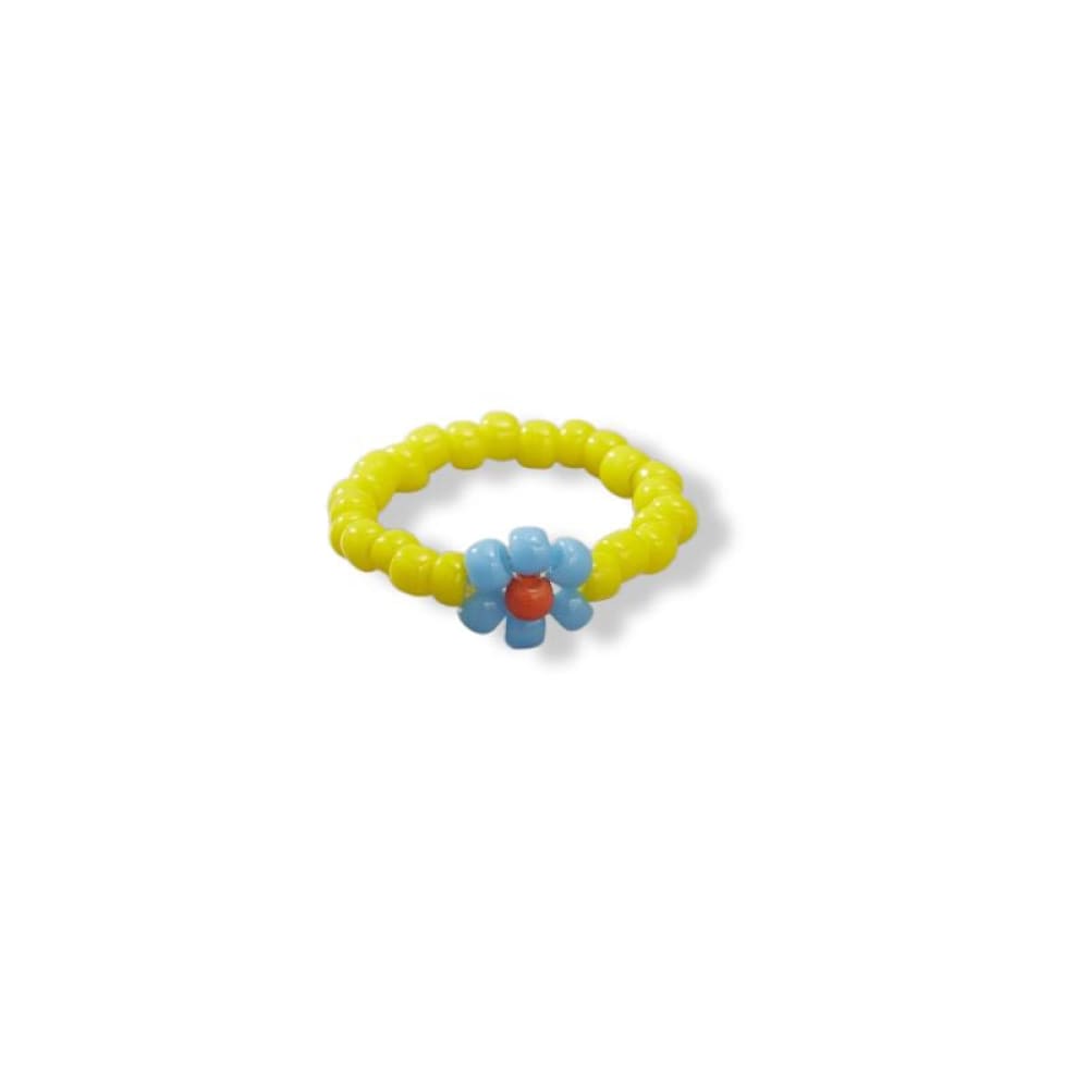 Flower Bead Beach Ring