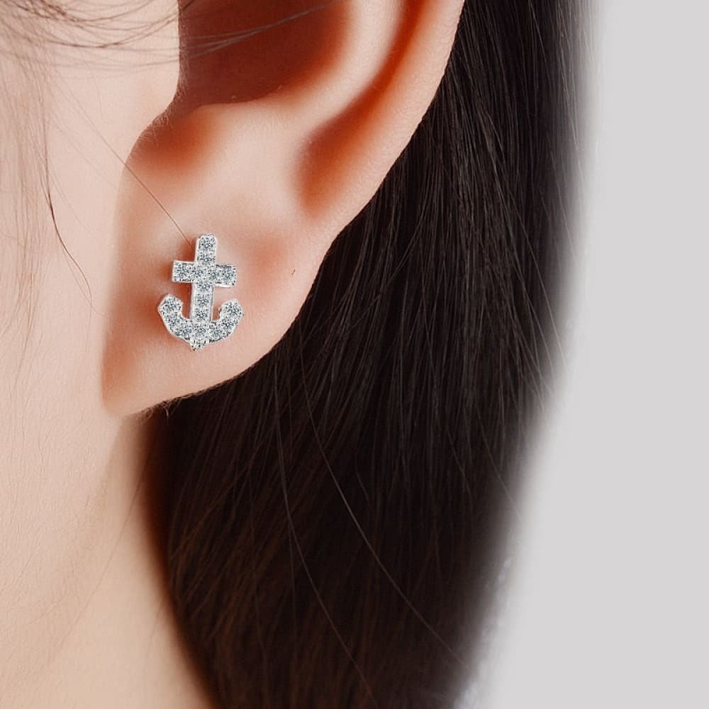 Girls Anchor Earrings