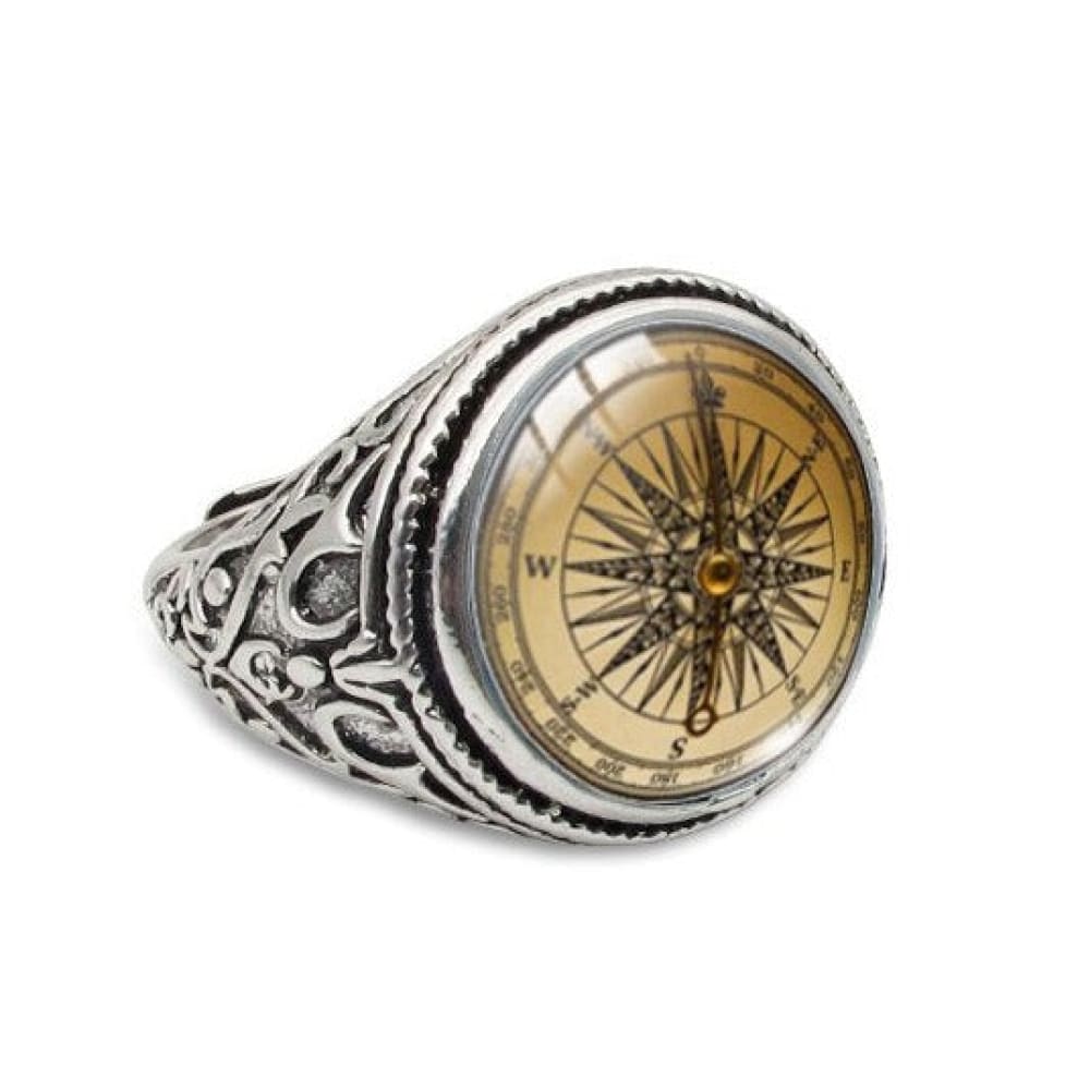 Glass Compass Rings