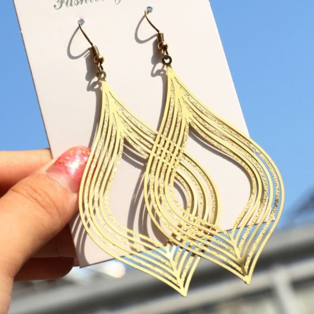 Glittered Beach Earrings