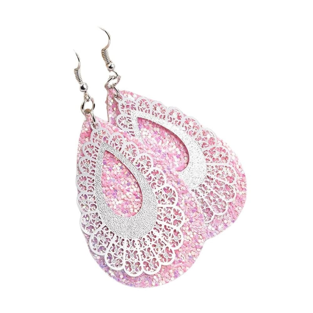 Glittered Beach Earrings