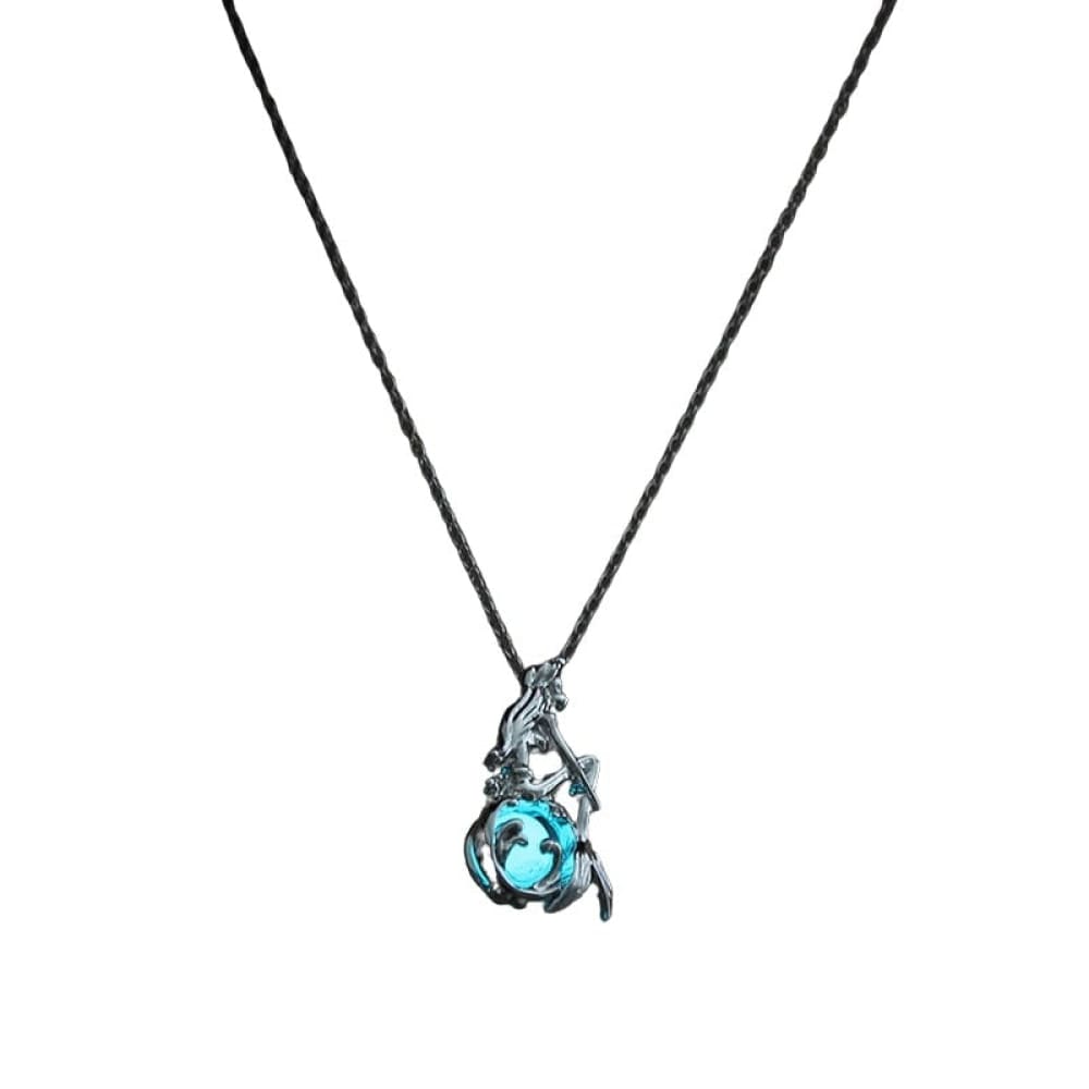 Glow in the Dark Mermaid Necklace