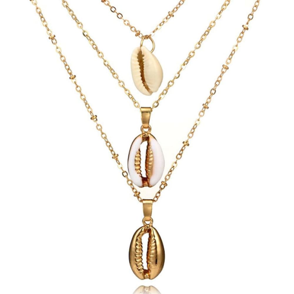Gold Cowrie Shell Necklace