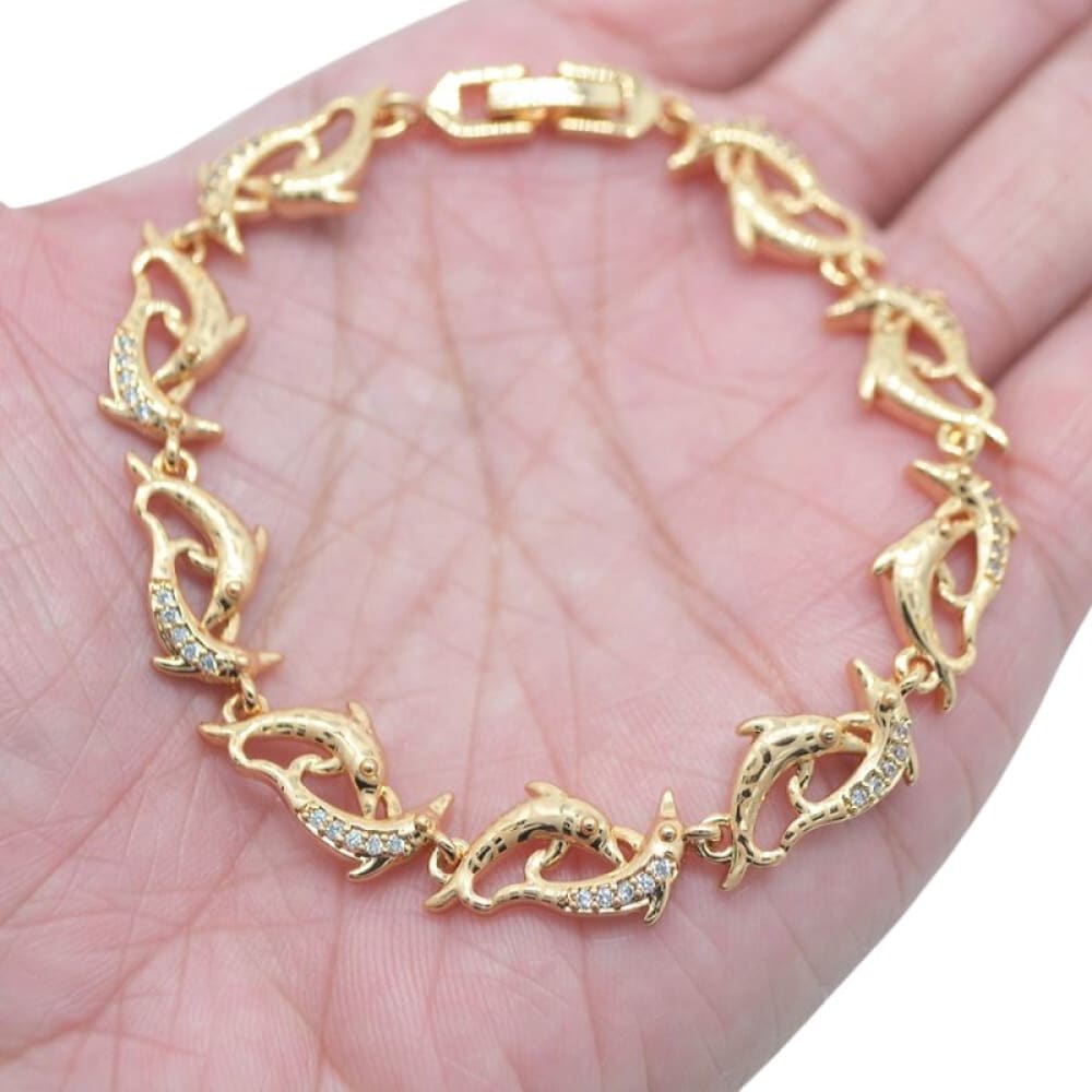 Gold Dolphin Bracelet