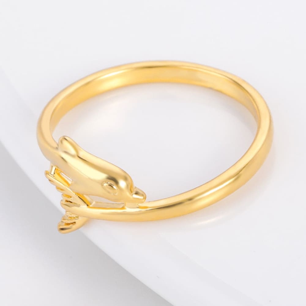 Gold Dolphin Ring