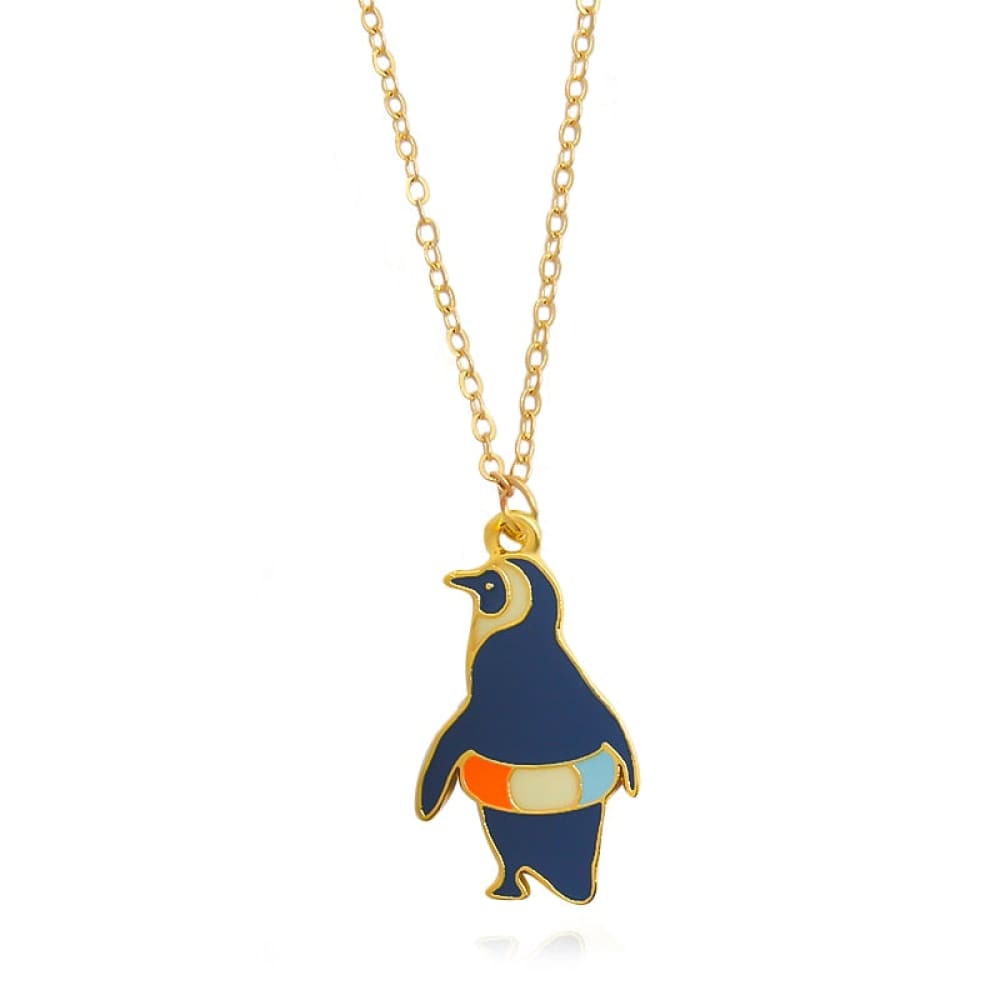 Gold Penguin Necklace