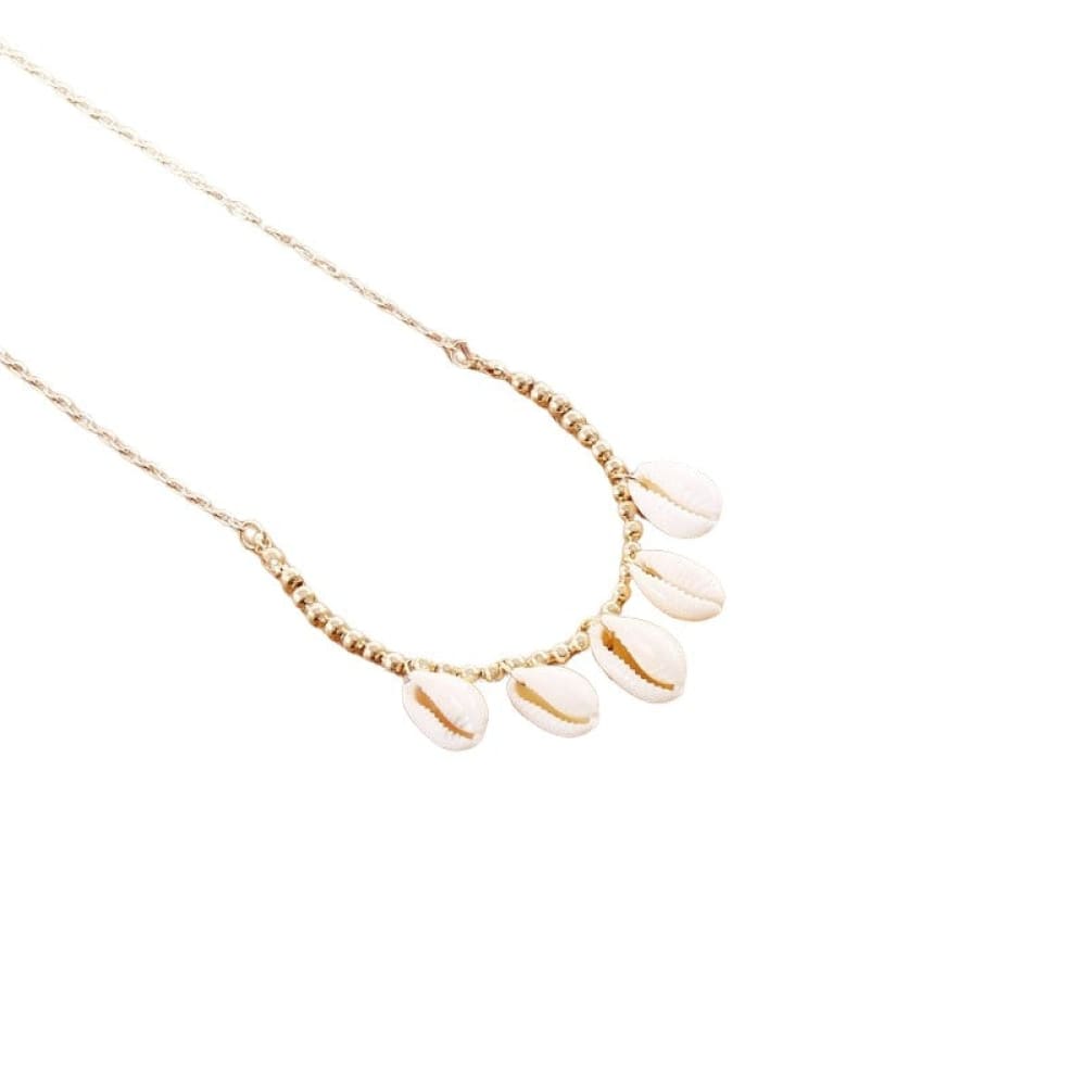 Gold Puka Shell Necklace