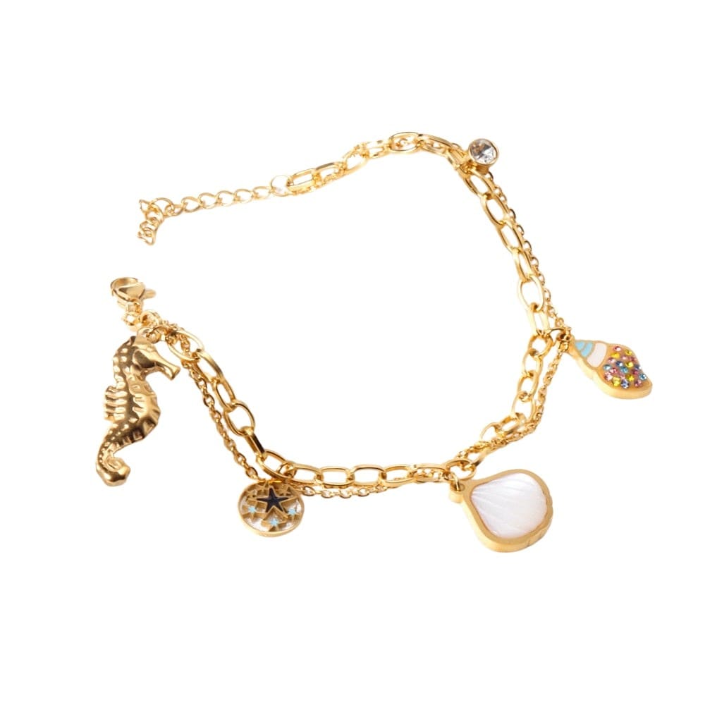 Gold Shell Bracelet