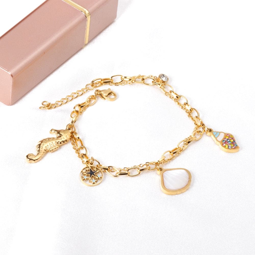 Gold Shell Bracelet