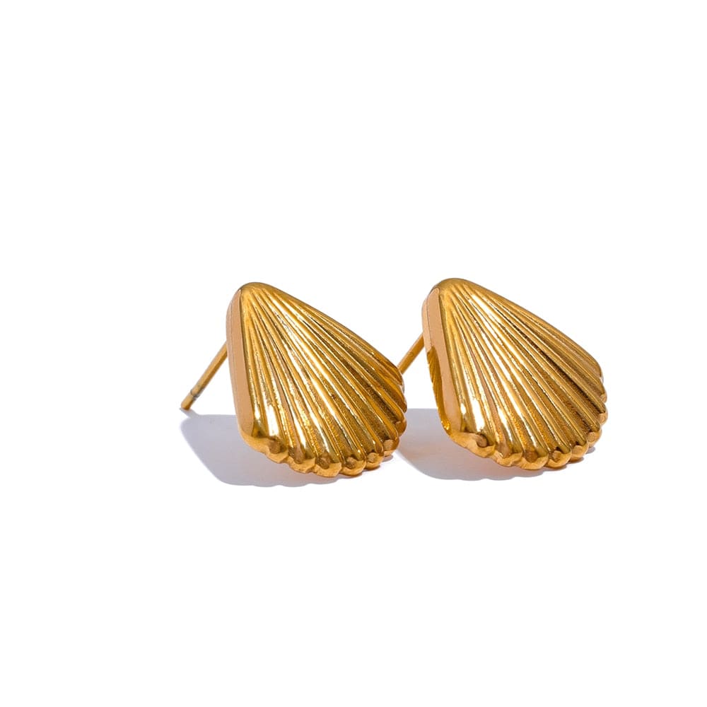 Gold Shell Earrings