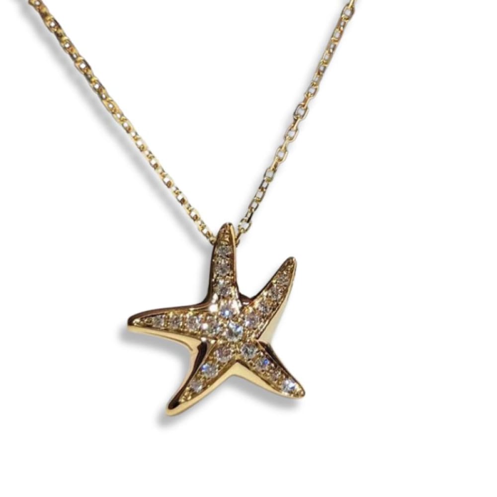 Gold Starfish Necklace