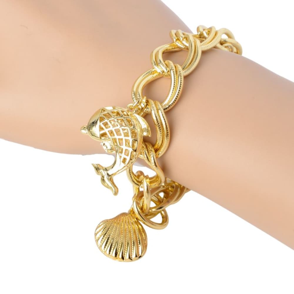 Gold Whale Bracelet