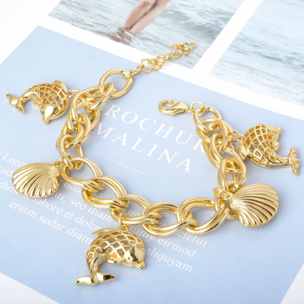 Gold Whale Bracelet