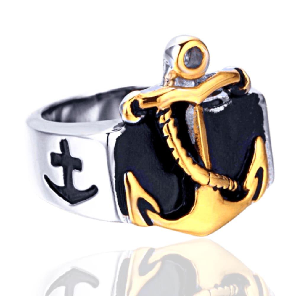 golden-anchor-nautical-stainless-steel-ring