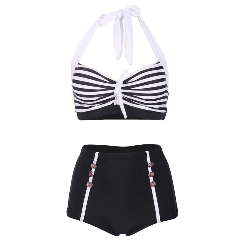 Halter Bikini Nautical Swimwear