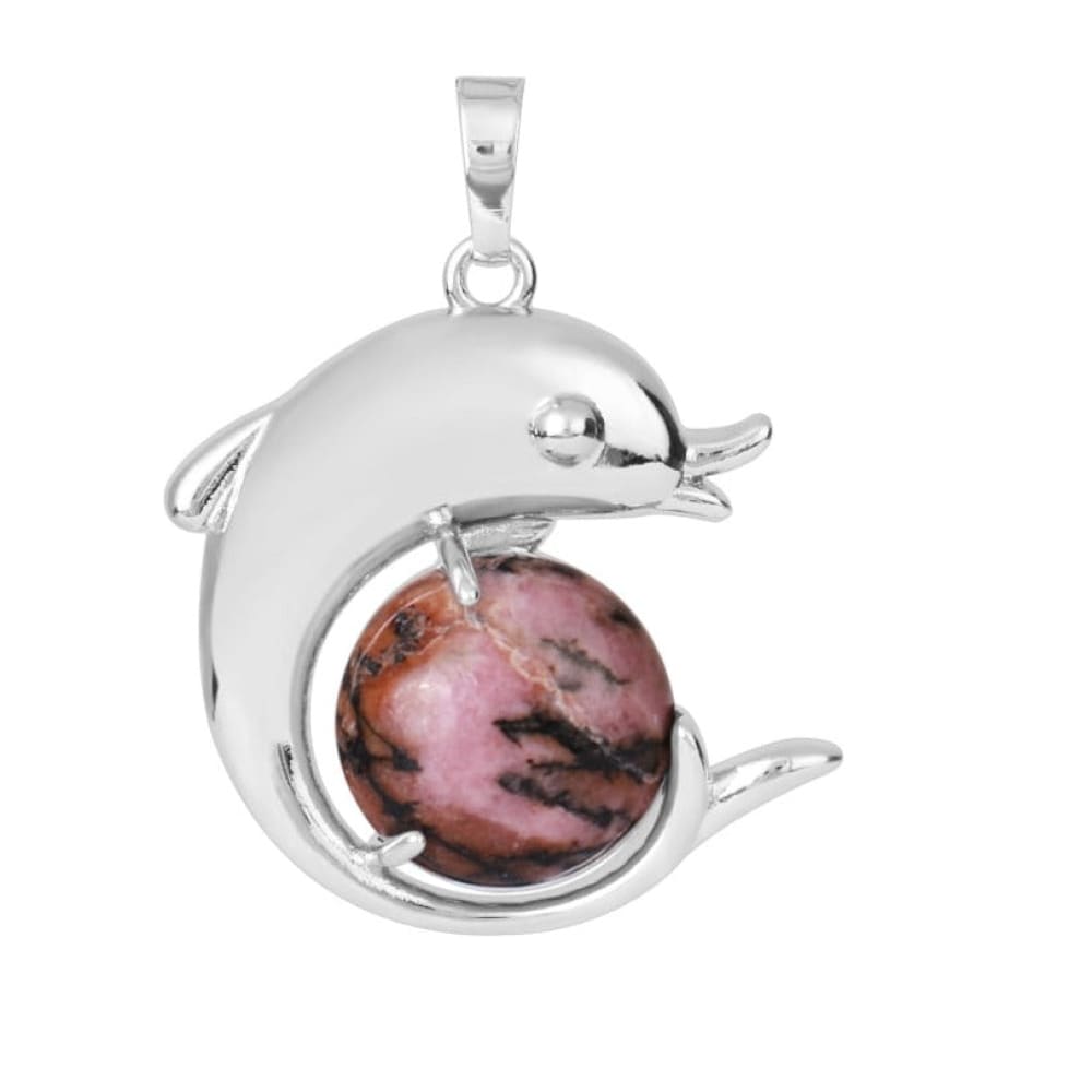 Healing Stone Dolphin Necklace
