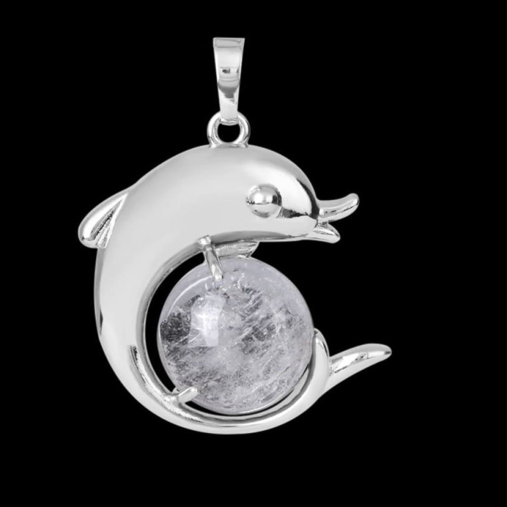 Healing Stone Dolphin Necklace