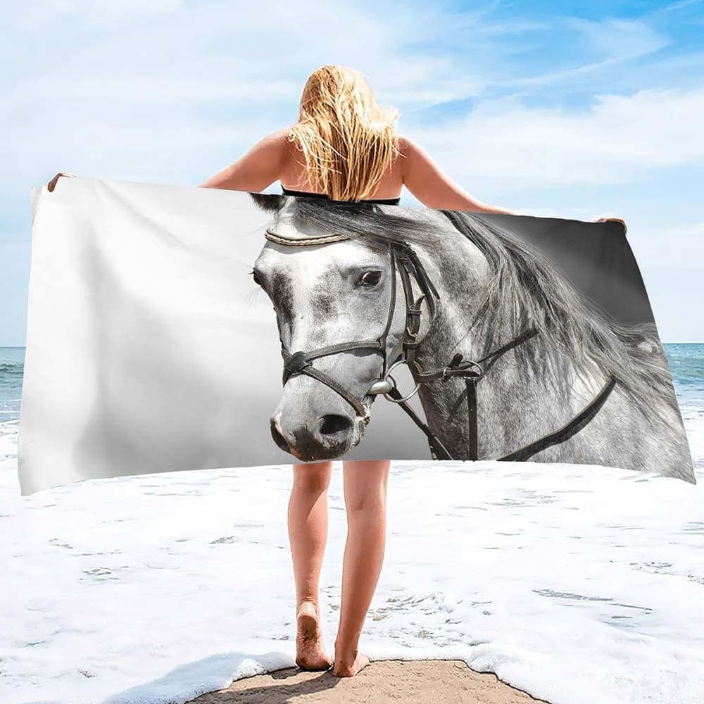 Horse Beach Towel
