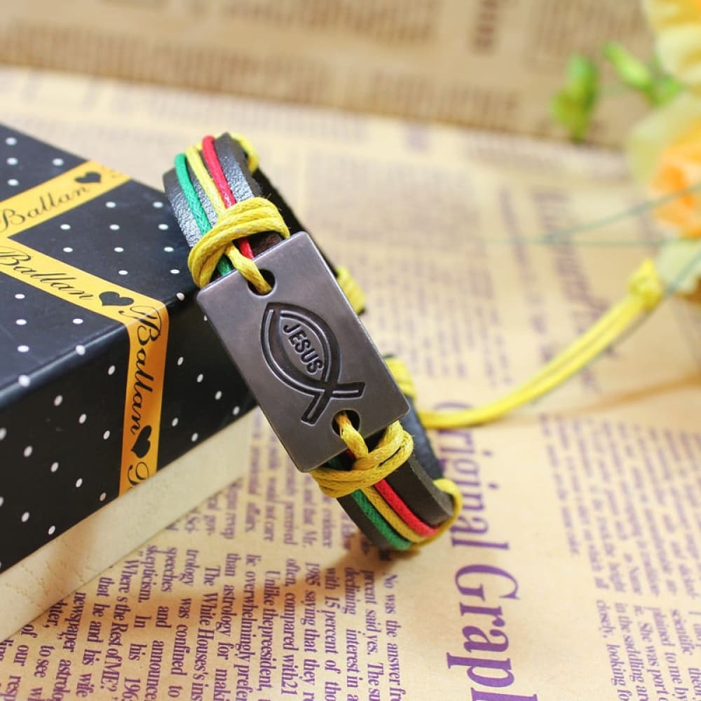 Leather Fishing Bracelet