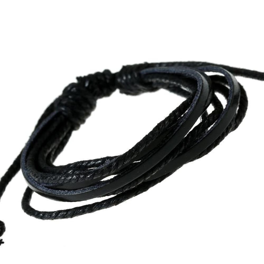 Leather surfer bracelet