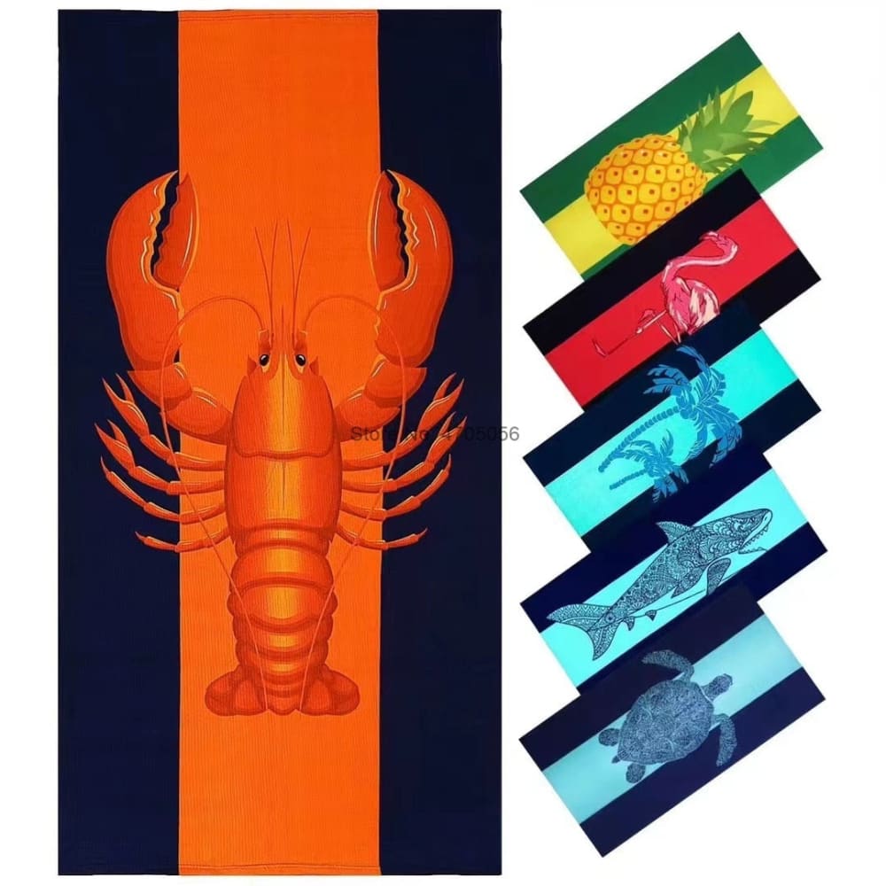 Lobster Beach Towel
