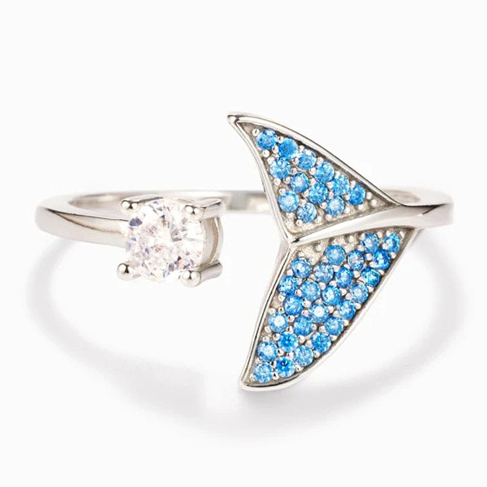 Luxury Blue Whale Ring