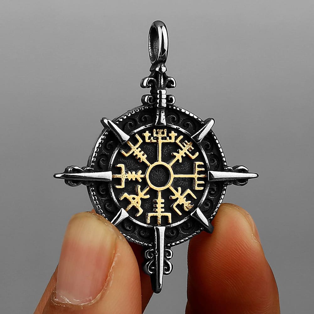 Mens Compass Necklace