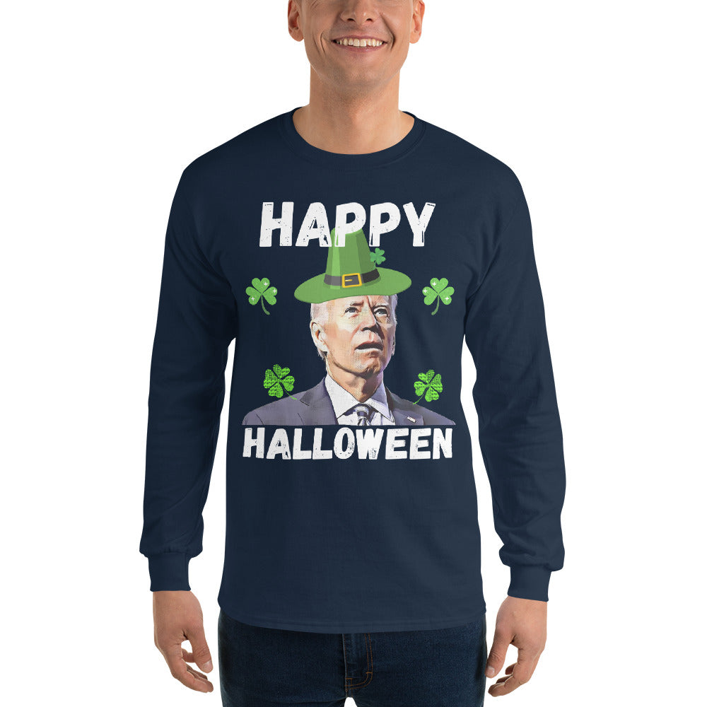 T-shirt drôle à manches longues pour la Saint-Patrick, T-shirt Biden pour la Saint-Patrick, cadeaux pour la Saint-Patrick, cadeau républicain drôle, T-shirt anti-Biden, St Pattys