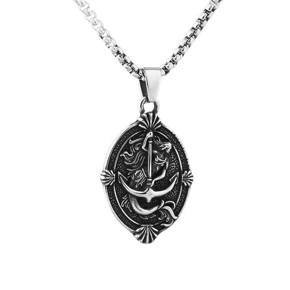 Mermaid Anchor Necklace