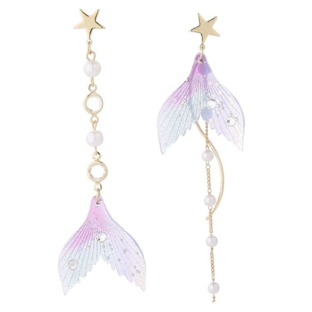 Mermaid Tail Drop Earrings
