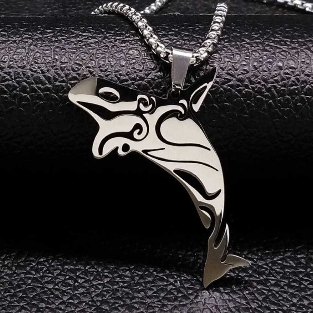 Metal Shark Necklace